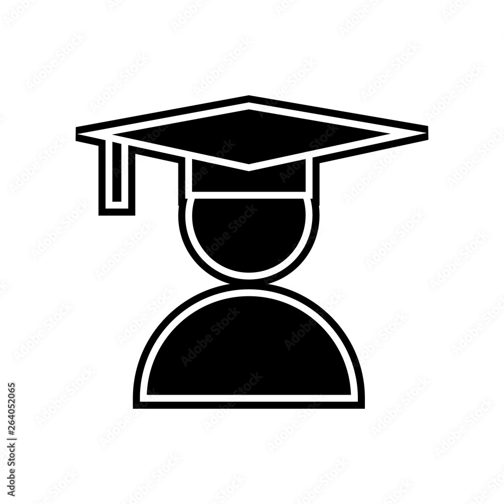 Poster student or school icon. element of education for mobile concept and web apps icon. glyph, flat icon 
