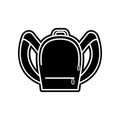 Obraz premium backpack line icon. Element of Education for mobile concept and web apps icon. Glyph, flat icon for website design and development, app development