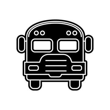 school bus icon. Element of Education for mobile concept and web apps icon. Glyph, flat icon for website design and development, app development