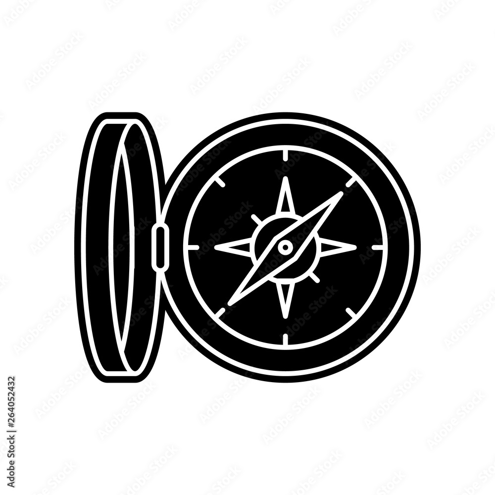 Poster compasses icon. element of education for mobile concept and web apps icon. glyph, flat icon for webs