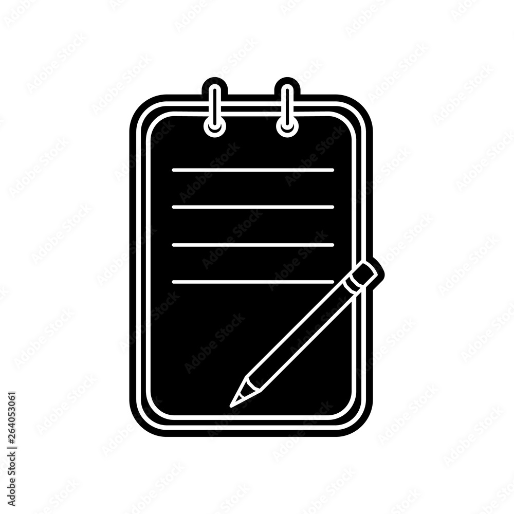 Poster check list icon. element of education for mobile concept and web apps icon. glyph, flat icon for web