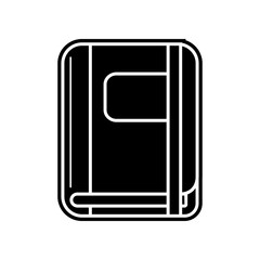 notebook vector icon. Element of Education for mobile concept and web apps icon. Glyph, flat icon for website design and development, app development