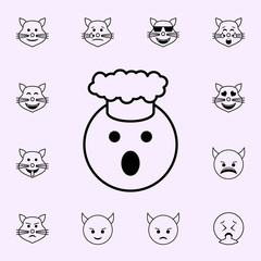 Cook icon. Emoji icons universal set for web and mobile