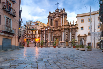 Fototapeta premium Church Sant'Anna in Palermo, Sicily, Italy