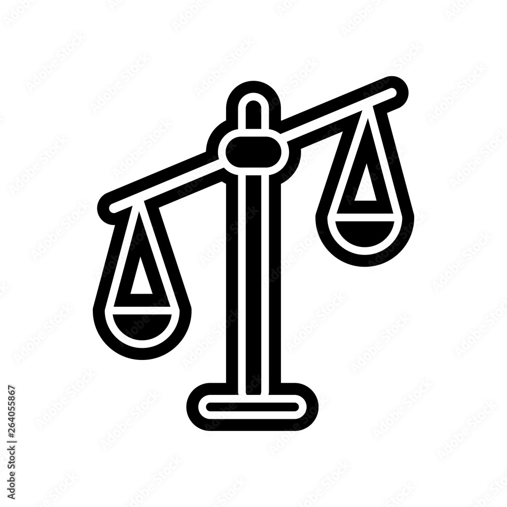 Aufkleber libra, scale icon. element of finance for mobile concept and web apps icon. glyph, flat icon for web