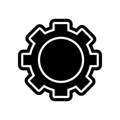 Gear icon. Element of Finance for mobile concept and web apps icon. Glyph, flat icon for website design and development, app development