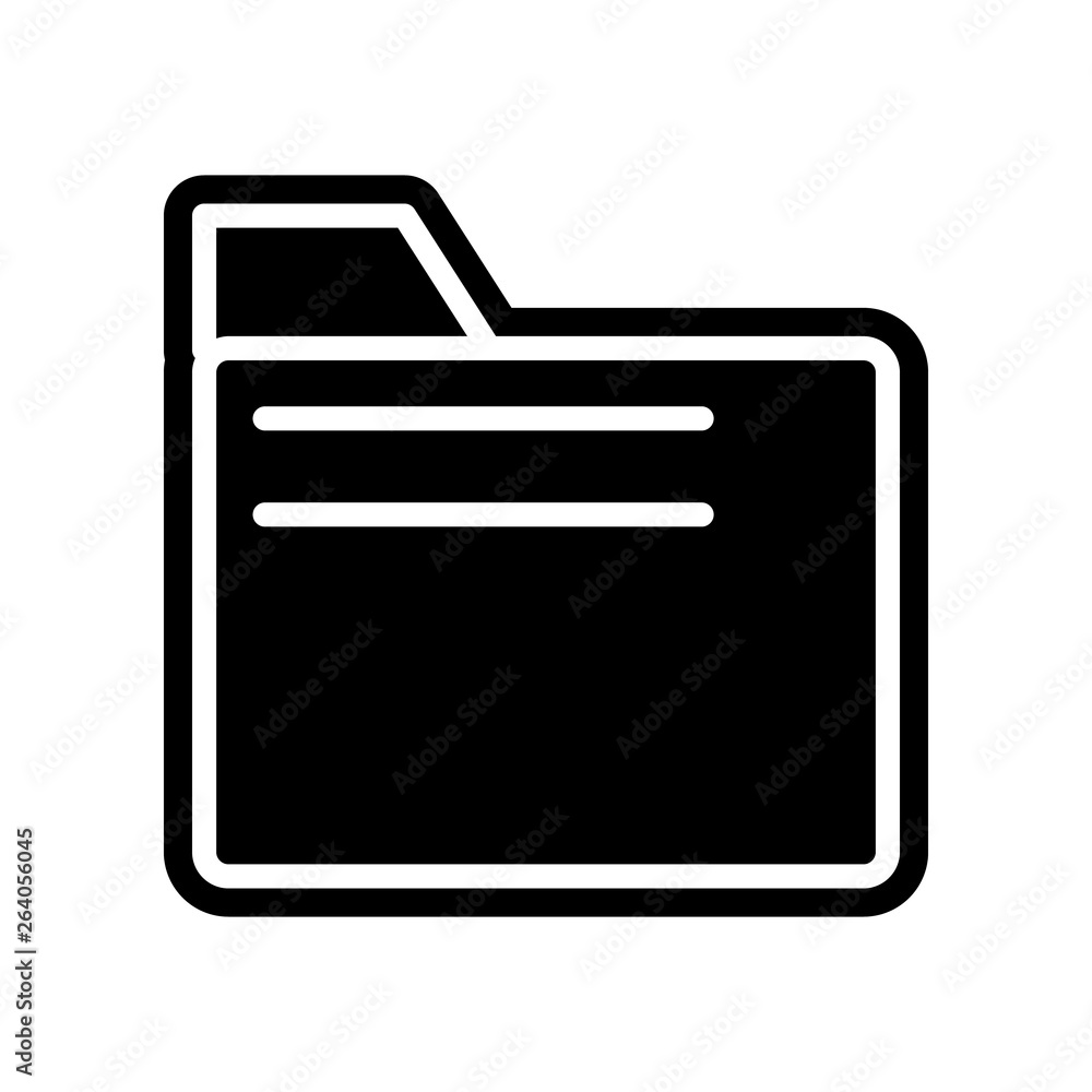 Poster folder icon. element of finance for mobile concept and web apps icon. glyph, flat icon for website d