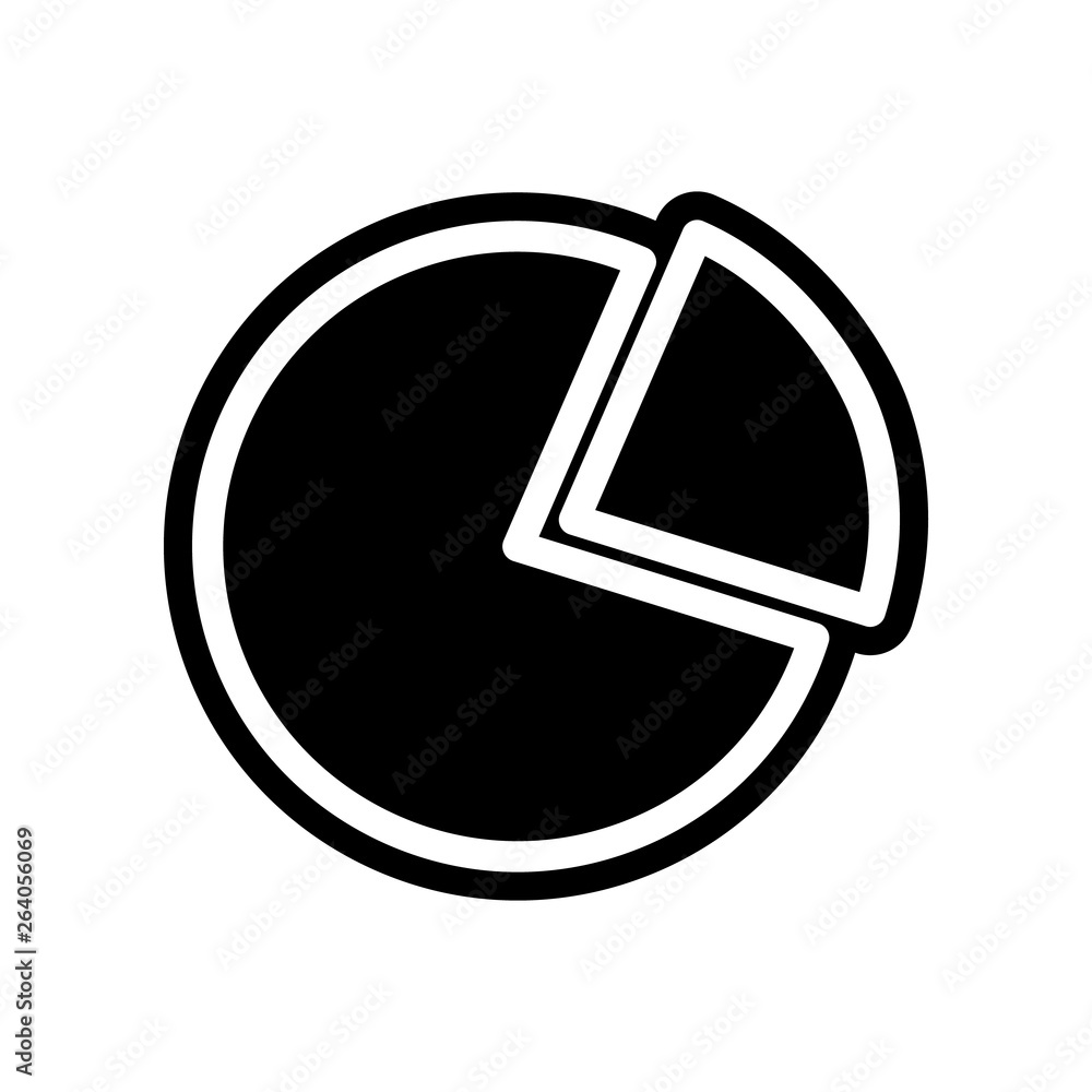 Poster pie graph icon. element of finance for mobile concept and web apps icon. glyph, flat icon for websit