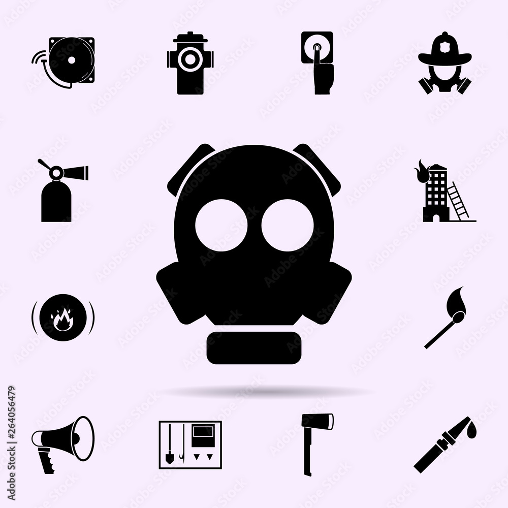 Poster mask icon. fireman icons universal set for web and mobile