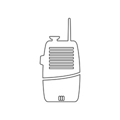 Two way radio icon. Element of Fireman for mobile concept and web apps icon. Outline, thin line icon for website design and development, app development