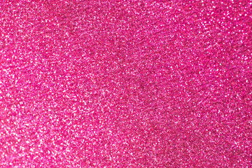Close Up of Pink Red Glitter with Bokeh For Background