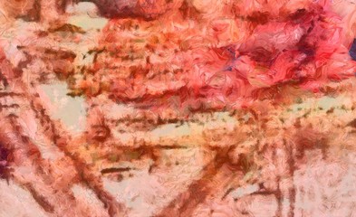 Abstract watercolor background. Hand drawn scratched grunge unusual texture. Custom design pattern. Digital painting oil artwork.