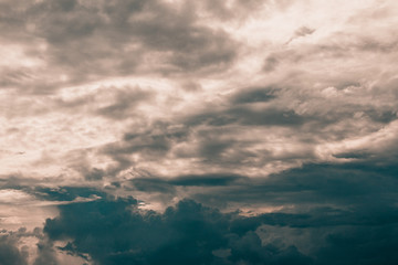 Cloudy stormy  dramatic sky background