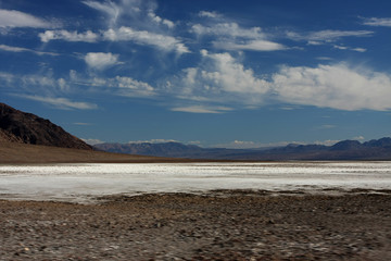 Fototapeta na wymiar Salzsee im Death Valley