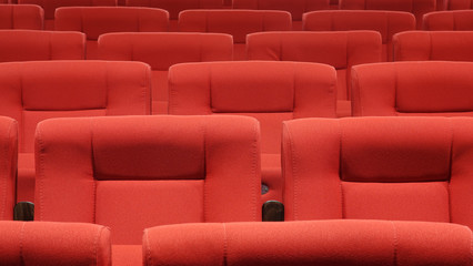 Fototapeta premium Seats in cinema theater opera concert hall