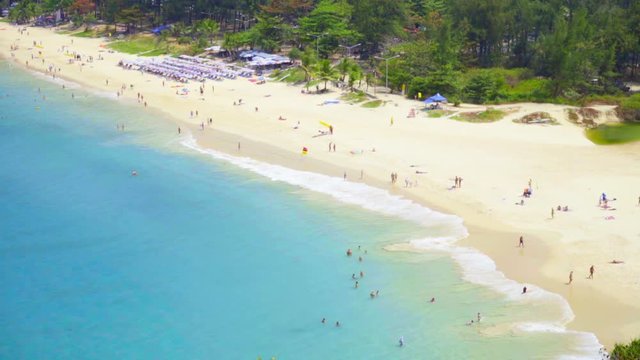 Nai harn beach on travel summer season at phuket thailand 2019