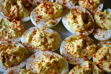 Close up of Deviled Eggs