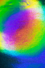 Abstract Holographic Multicolour Glowing Sci-fi Rainbow Background