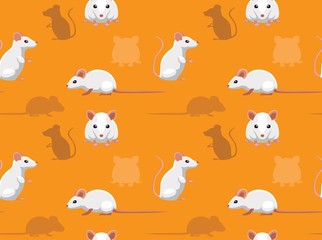 Fancy Mouse Cartoon Seamless Wallpaper