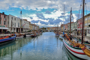 Cesenatico, Italy: Harbor channel Leonardesque, Nativity of the Navy, Marineria Museum (Presepe...