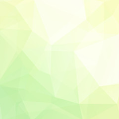 Polygonal vector background. Can be used in cover design, book design, website background. Vector illustration. Pastel green color.