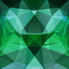 Fototapeta na wymiar Abstract polygonal vector background. Geometric vector illustration. Creative design template. Green, blue colors.