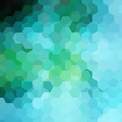 Background of green, blue geometric shapes. Mosaic pattern. Vector EPS 10. Vector illustration