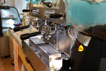 coffee machine in cafe restaurant