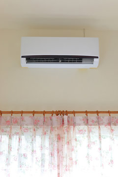 Air Condition Cool Purifier Inside Living Room In Home