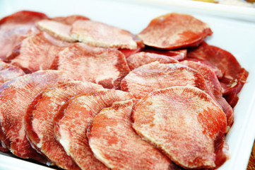 焼肉の素材（タン）