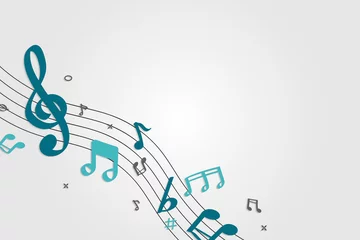  Musical notes background © Rawpixel.com