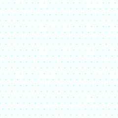 Cyan polka dot pattern. Seamless vector background