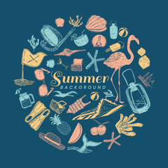 Tropical summer background