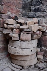 old barrels of wine