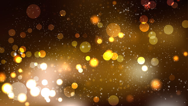 Abstract Dark Orange Blurred Lights Background Illustrator