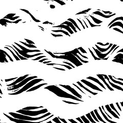 Brush grunge pattern. White and black vector.