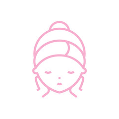 Facial Skin Care Beauty Treatment Mask Spa Cosmetic Wash Icon Se