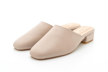 woman fashion leather shoe