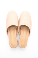 woman fashion leather shoe