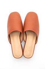 woman fashion leather shoe
