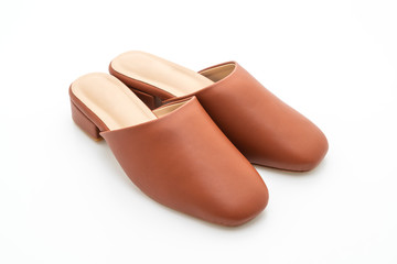 woman fashion leather shoe