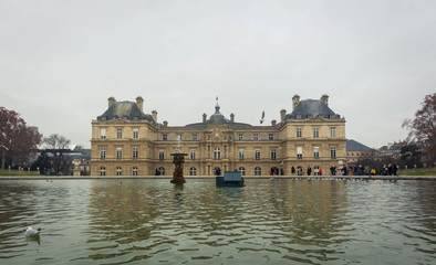 Luxemburg Palace in winter
