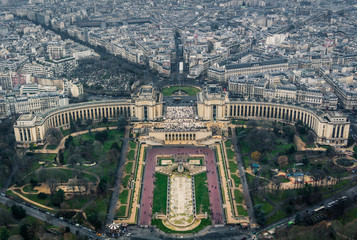 Palais de Chaillot seen from the Eiffel Tower
