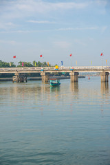 Obraz premium Hoi An city and its architecture, river, market and food.