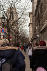 Walk down paris street