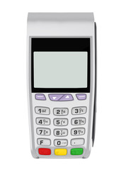 POS Terminal Credit Card Machine Isolated