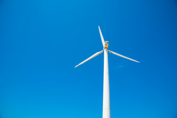 Wind turbines in the mountains