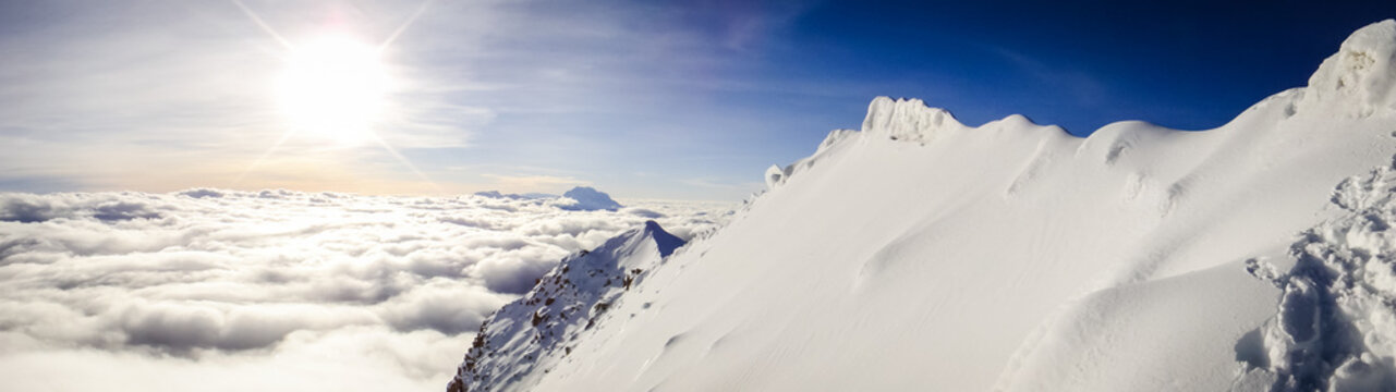 A Heavenly Panorama from atop Huayna Potosi in Bolivia