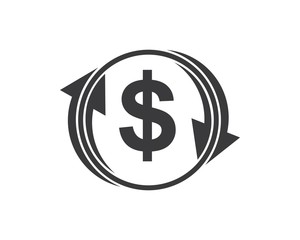 money changer logo icon  vector