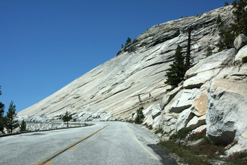 Tioga Road on Yosemite National Park